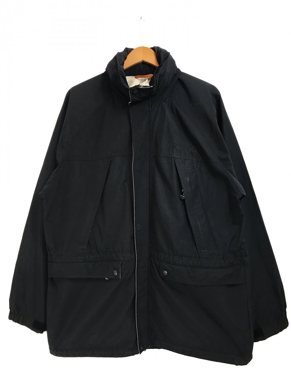 00s Timberland WEATHERGEAR Cotton-Nylon Field Jacket 黒 L 05年製