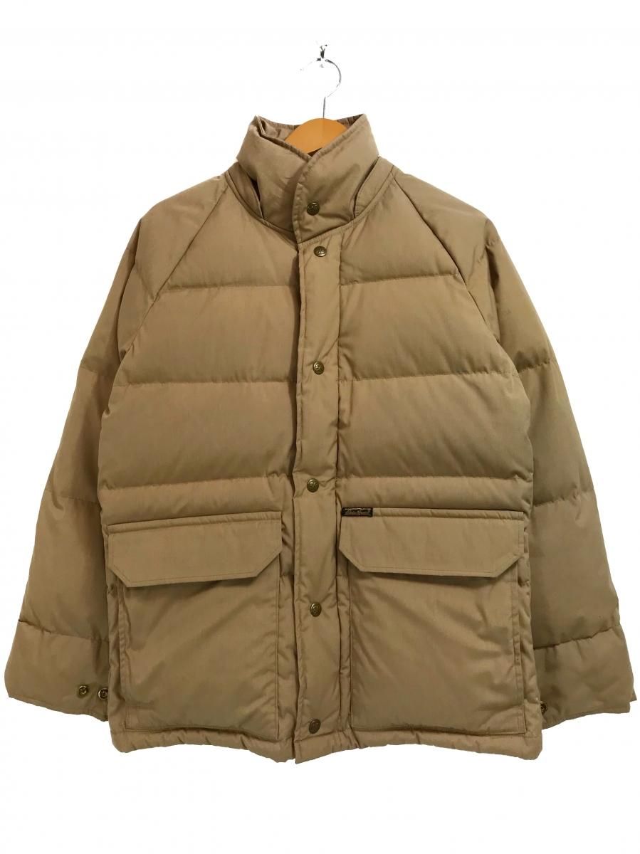 80s Eddie Bauer Down Jacket ベージュ S 黒タグ エディーバウアー