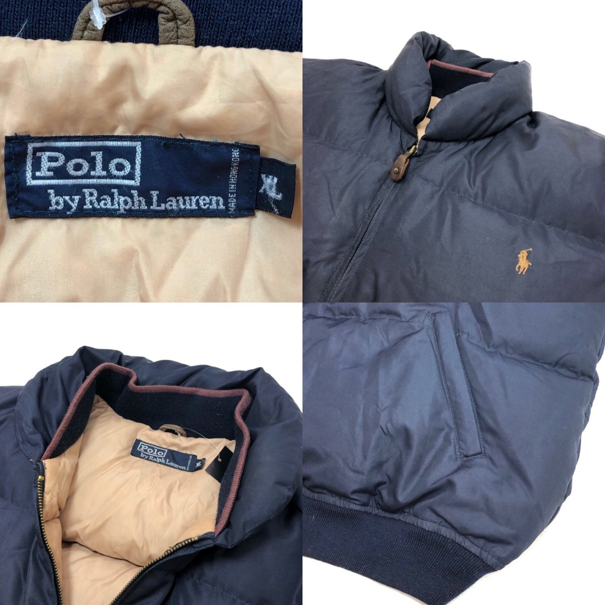 Polo Ralph Lauren One Point Down Jacket 紺 XL ポロ ラルフローレン