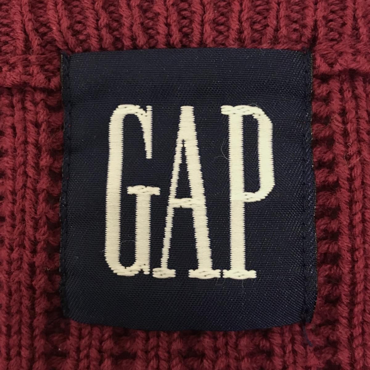 90s OLD GAP Cotton Knit Cardigan エンジ M オールドギャップ 90s OLD GAP Cotton Knit Cardigan エンジ M オールドギャップ