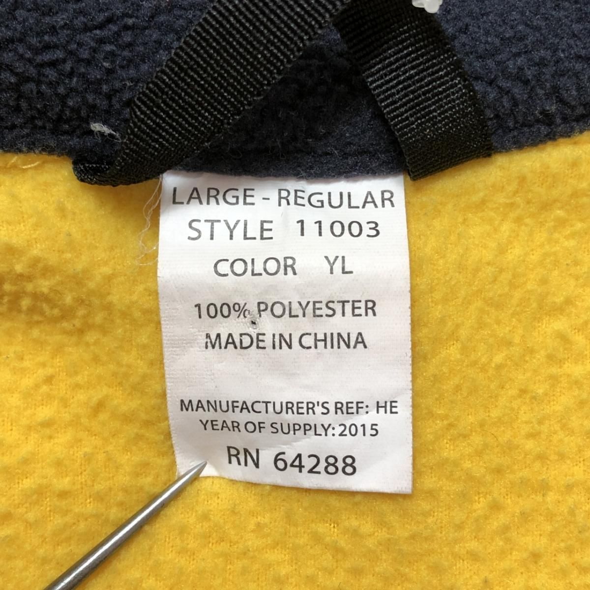 DHL Full-Zip Fleece Jacket 黄赤黒 L ディーエイチエル