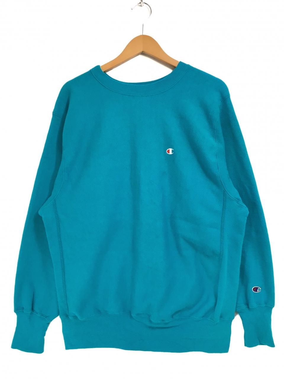 USA製 90s Champion Reverse Weave Sweatshirt 水色 XL チャンピオン