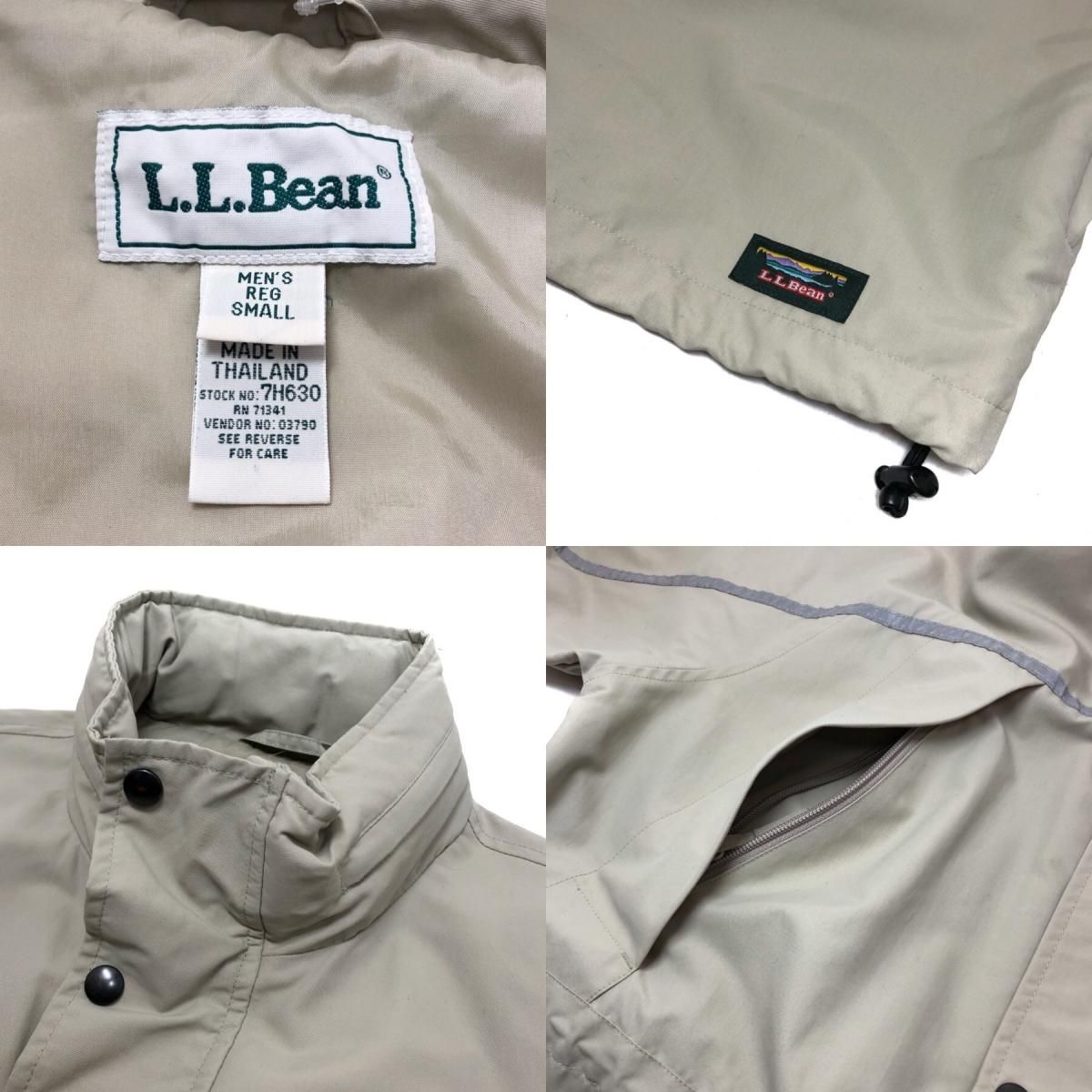 90s L.L.Bean ハーフジップ ナイロンジャケット カーキベージュ