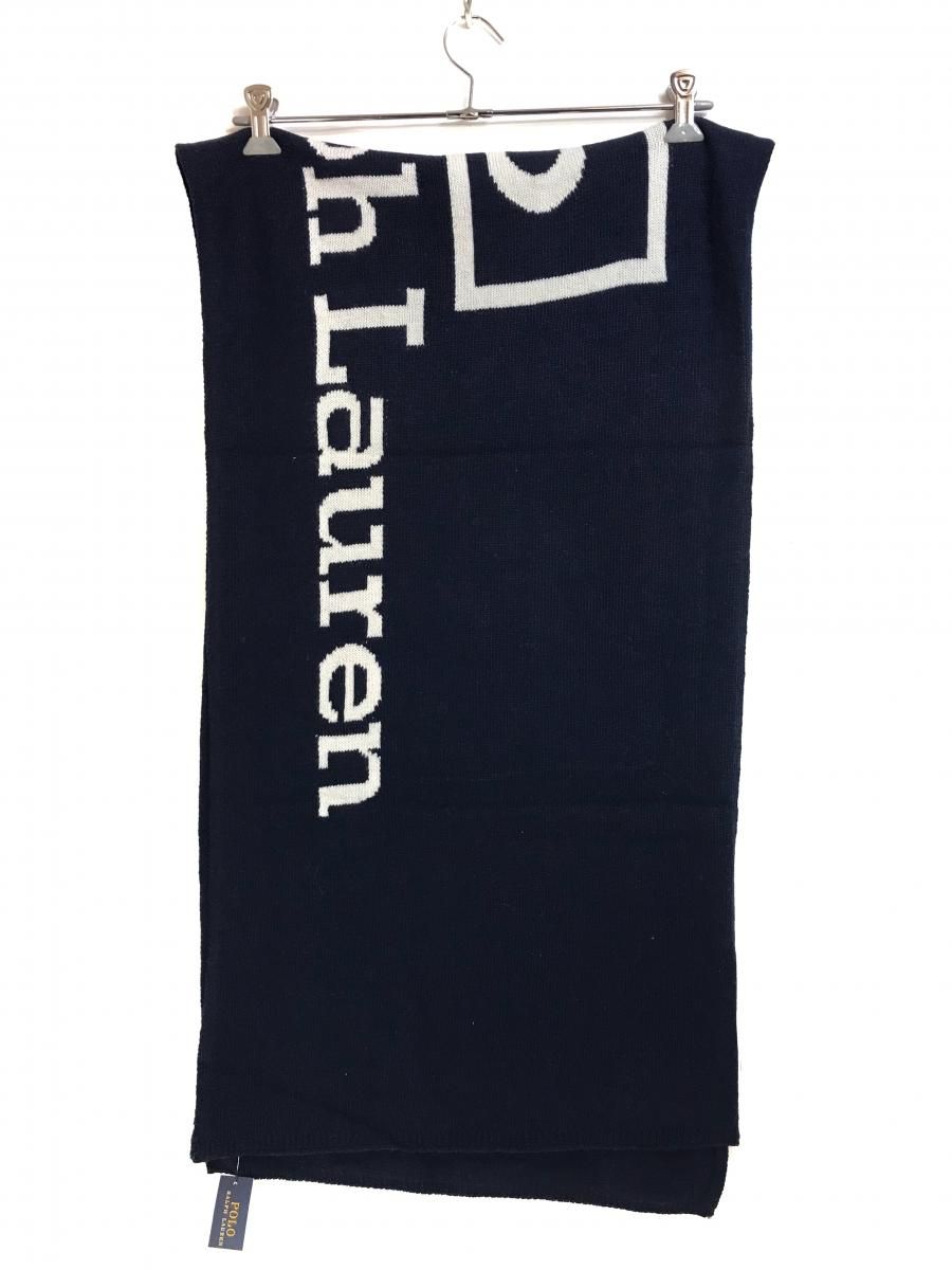 新品 Polo Ralph Lauren Polo Label Scarf (NAVY) ポロラルフ