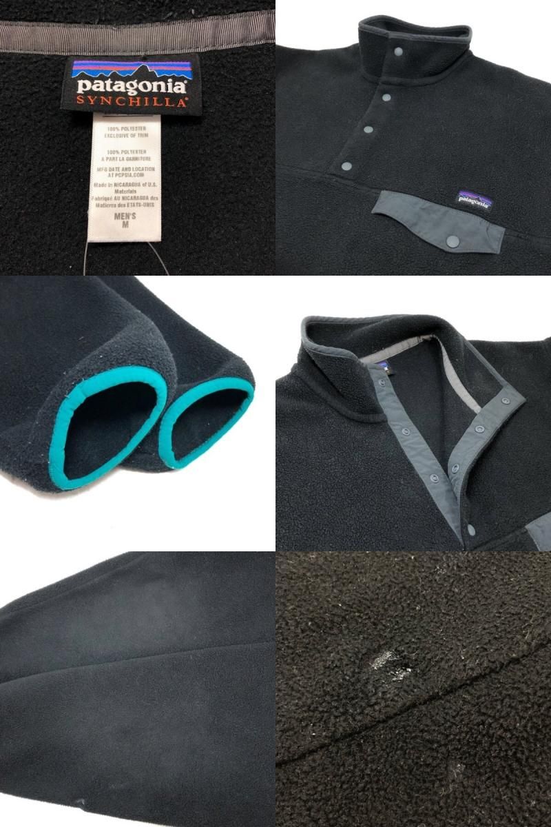 13年製 Patagonia Synchilla Snap-T Pullover 黒 M パタゴニア 13年製 Patagonia Synchilla Snap-T Pullover 黒 M パタゴニア