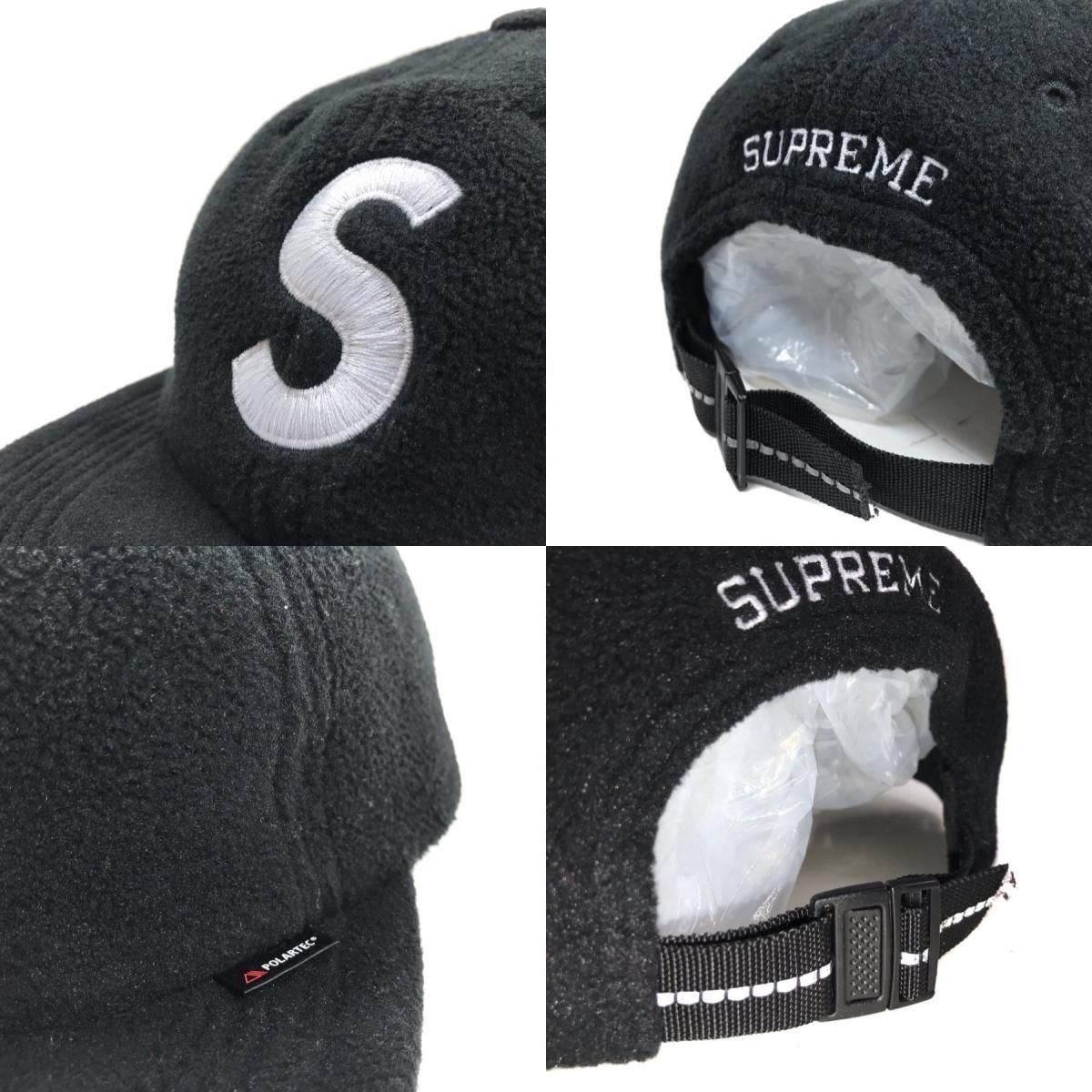 18AW SUPREME Polartec S Logo 6-Panel Cap (Black 18AW SUPREME Polartec S Logo 6-Panel Cap (Black