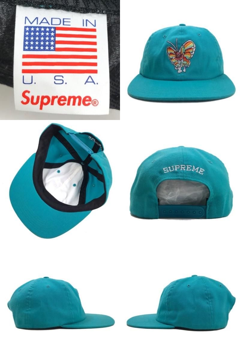 16SS SUPREME Gonz Butterfly 6-Panel Cap (Teal) シュプリーム 16SS SUPREME Gonz Butterfly 6-Panel Cap (Teal) シュプリーム