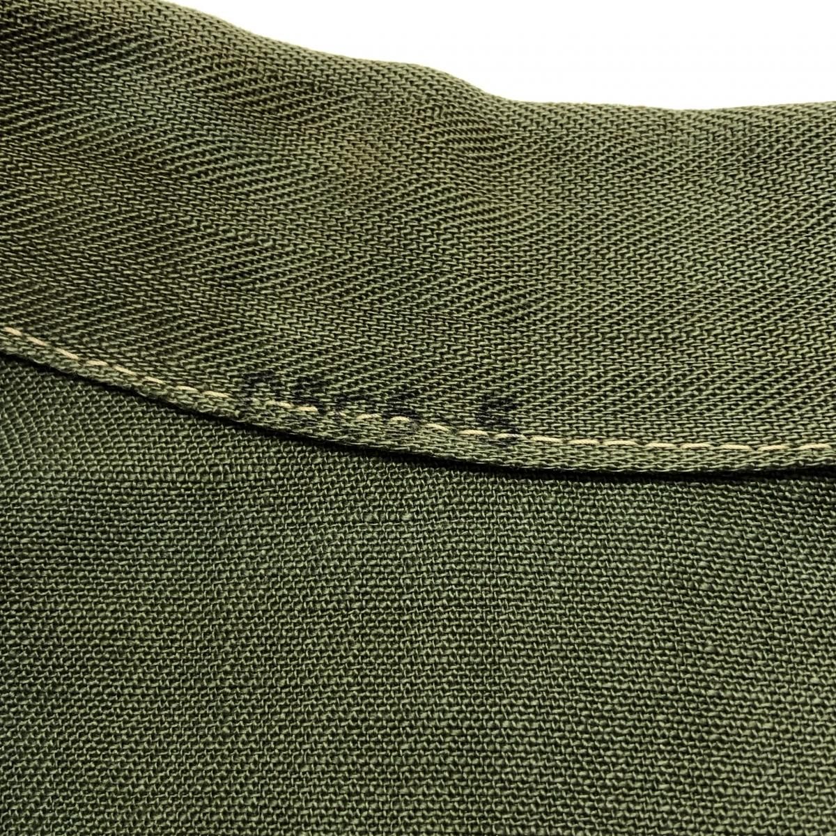 40s～50s US ARMY M-47 HBT Utility Shirt オリーブ 36相当 米軍