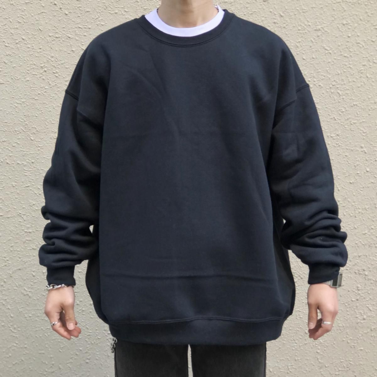 新品 FRUIT OF THE LOOM Super Cotton Crewneck Sweat (BLACK 新品 FRUIT OF THE LOOM Super Cotton Crewneck Sweat (BLACK