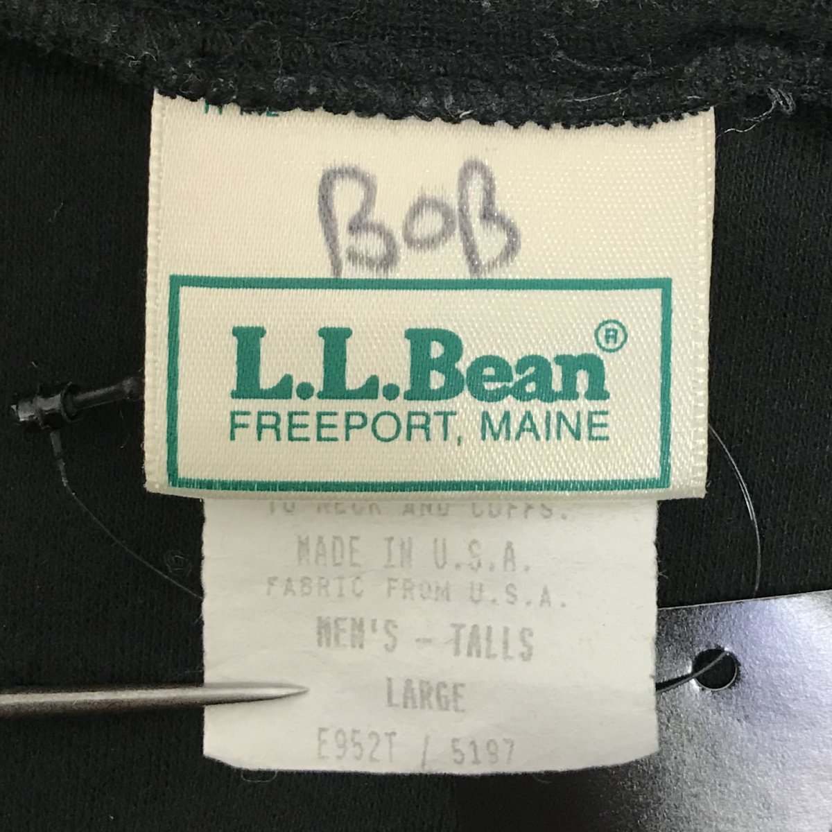 90s USA製 LLBean エルエルビーン モックネック ロンT スウェット 