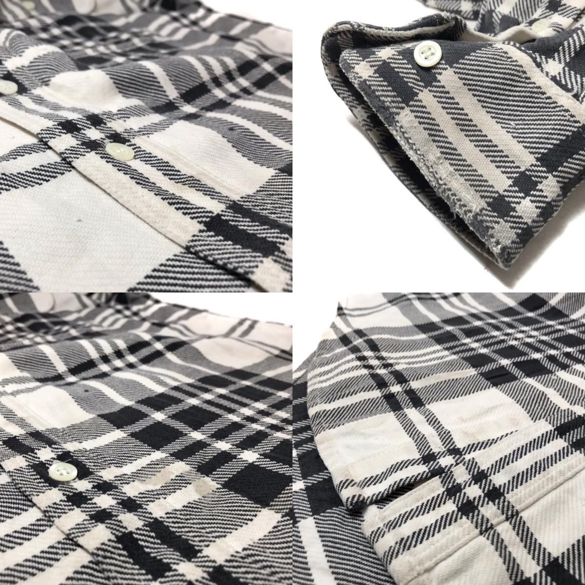 90s OLD GAP Check Flannel L/S Shirt 黒白 XL オールドギャップ 90s OLD GAP Check Flannel L/S Shirt 黒白 XL オールドギャップ