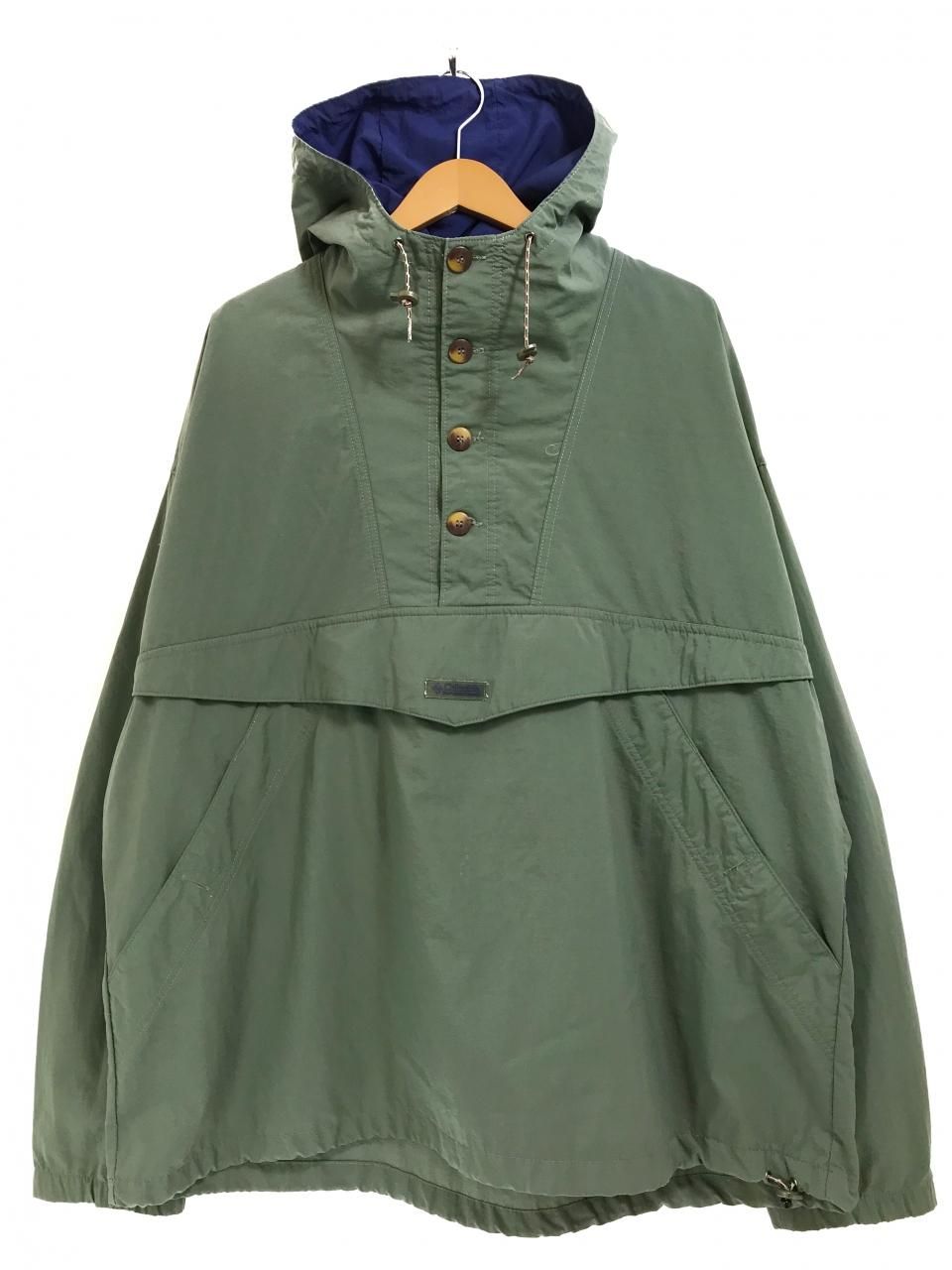 90s Columbia Nylon Anorak Parka オリーブ XL コロンビア ナイロン ...