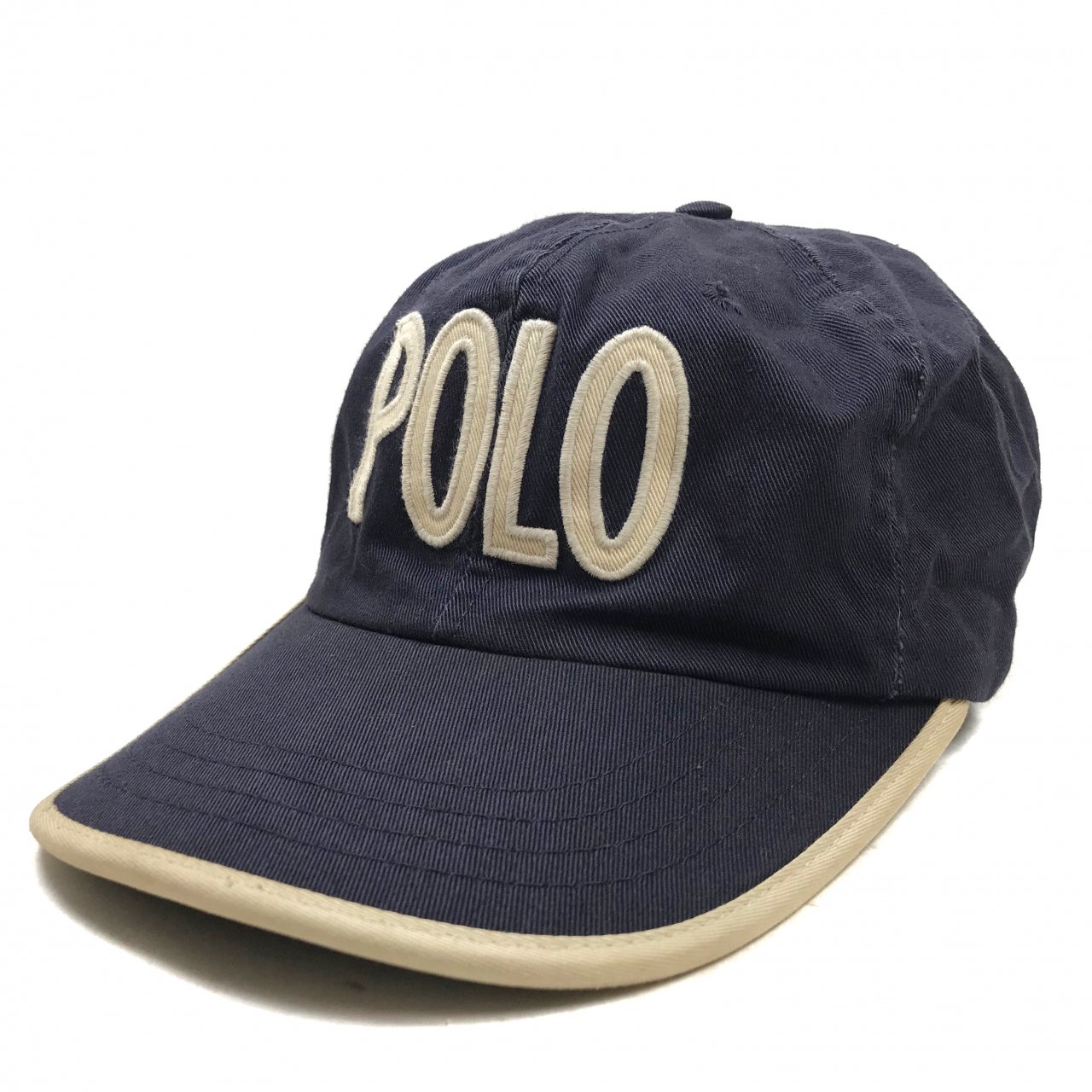 90's Polo Sport キャップ POLOロゴ ネイビー