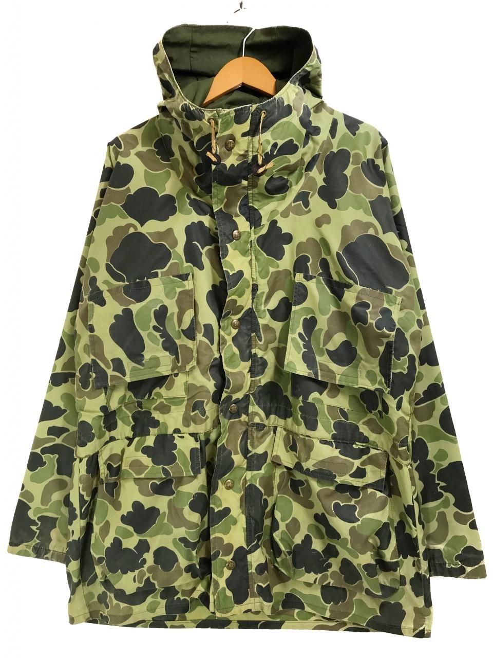 70s~80s Columbia Duck Hunter Camo Nylon Mountain Parka 迷彩 M ...