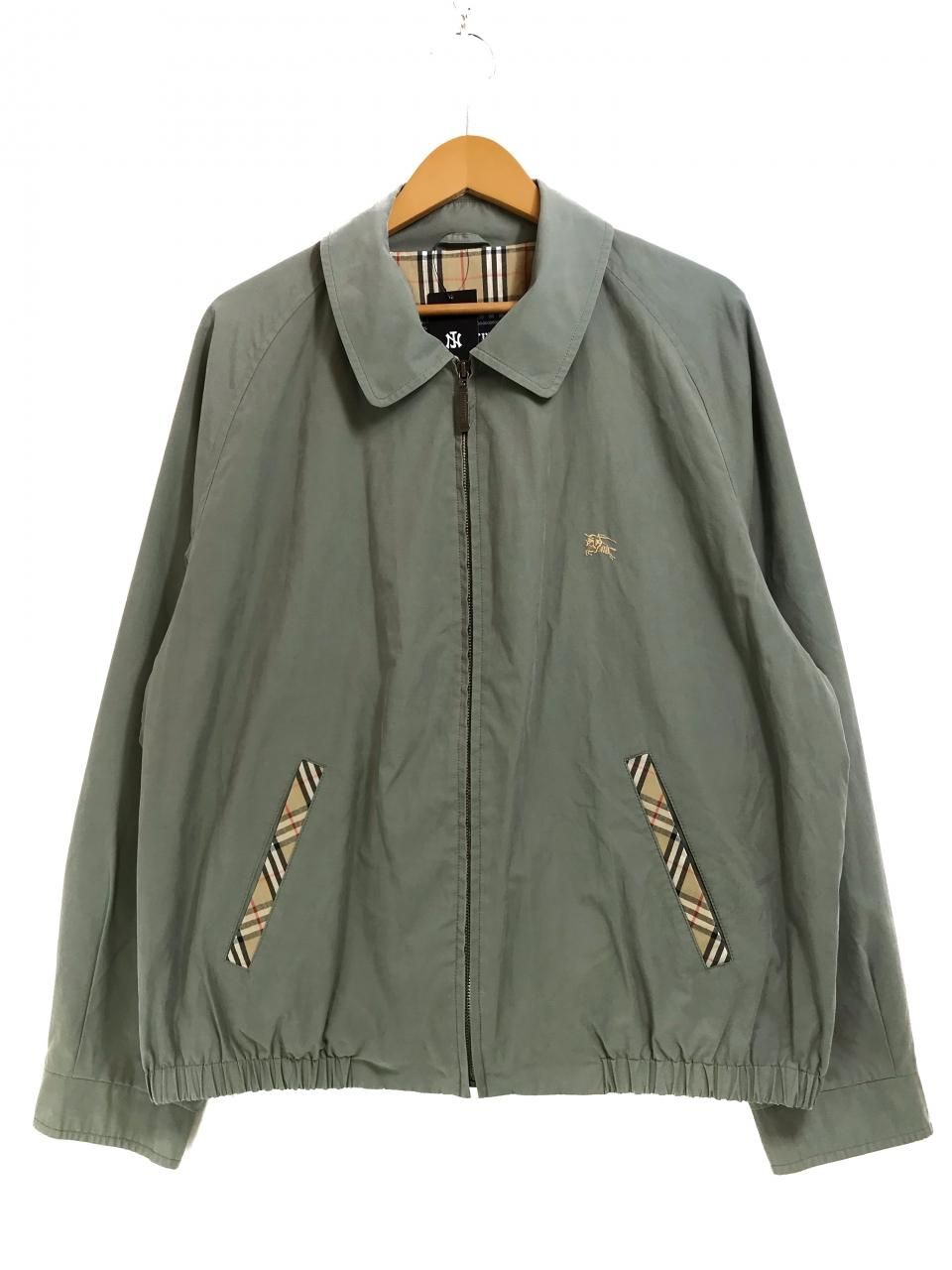 イングランド製 90s Burberry Cotton-Poly Drizzler Jacket カーキ L 