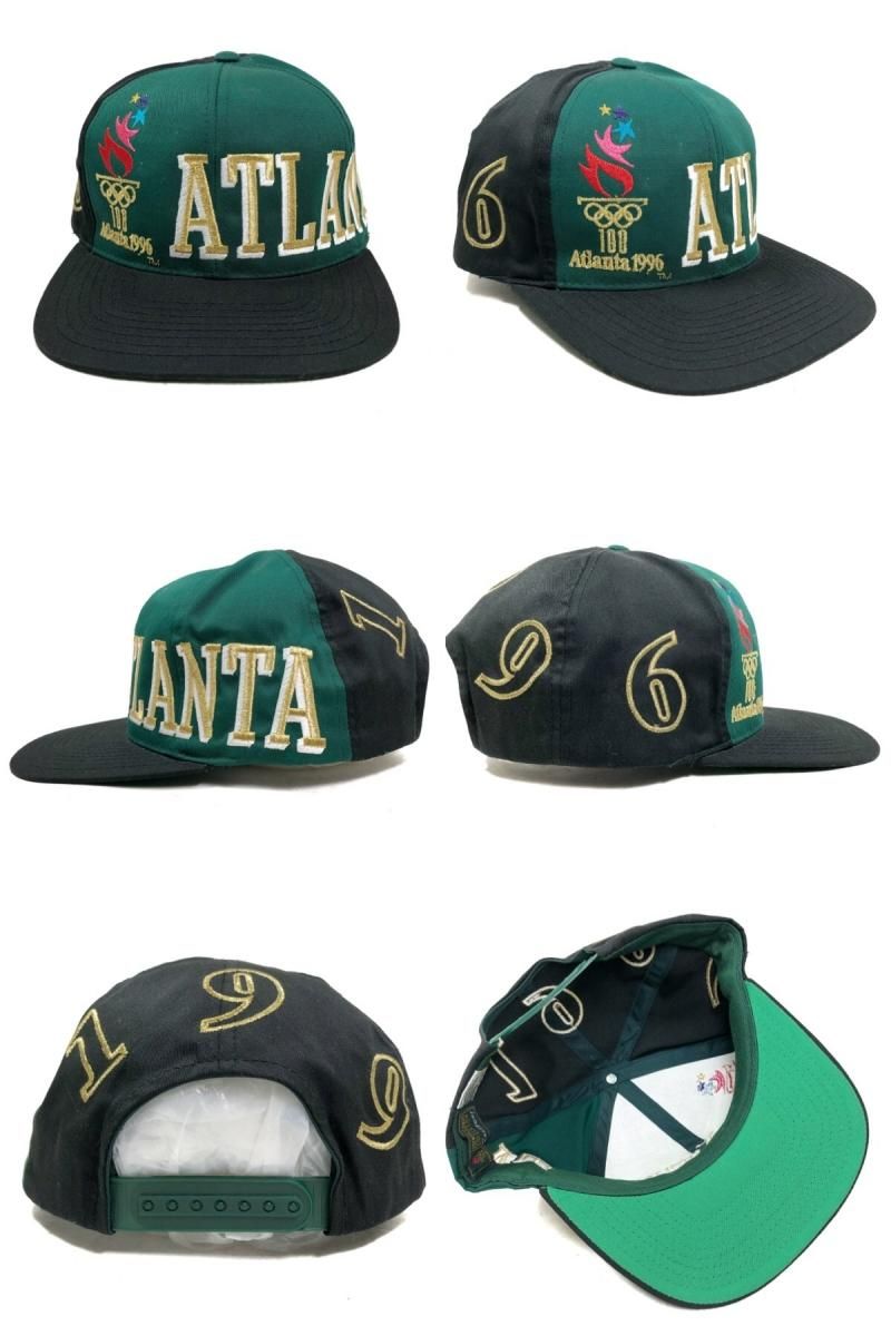 90s ATLANTA OLYMPIC 6 Panel Cap 緑黒 1996年 アトランタ 90s ATLANTA OLYMPIC 6 Panel Cap 緑黒 1996年 アトランタ
