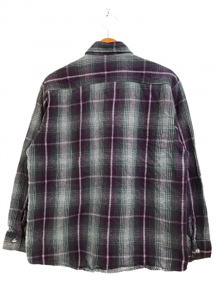 USA製 90s FIVE BROTHER Check Flannel L/S Shirt 紫 L ファイブ USA製 90s FIVE BROTHER Check Flannel L/S Shirt 紫 L ファイブ