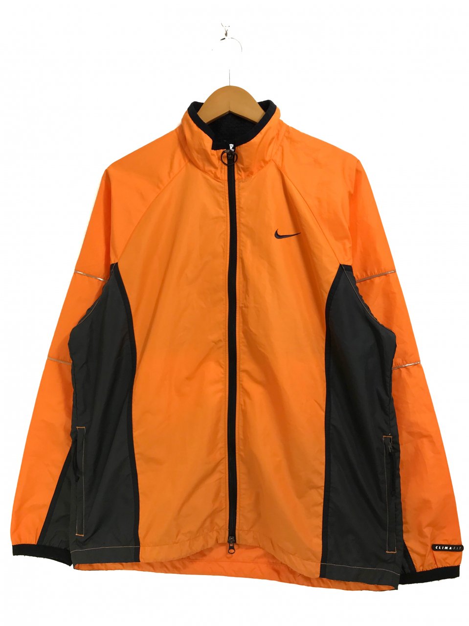 90s NIKE CLIMA-FIT Track Jacket オレンジ黒 L 銀タグ ナイキ ...