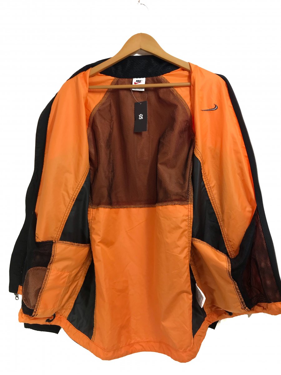 90s NIKE CLIMA-FIT Track Jacket オレンジ黒 L 銀タグ ナイキ ...