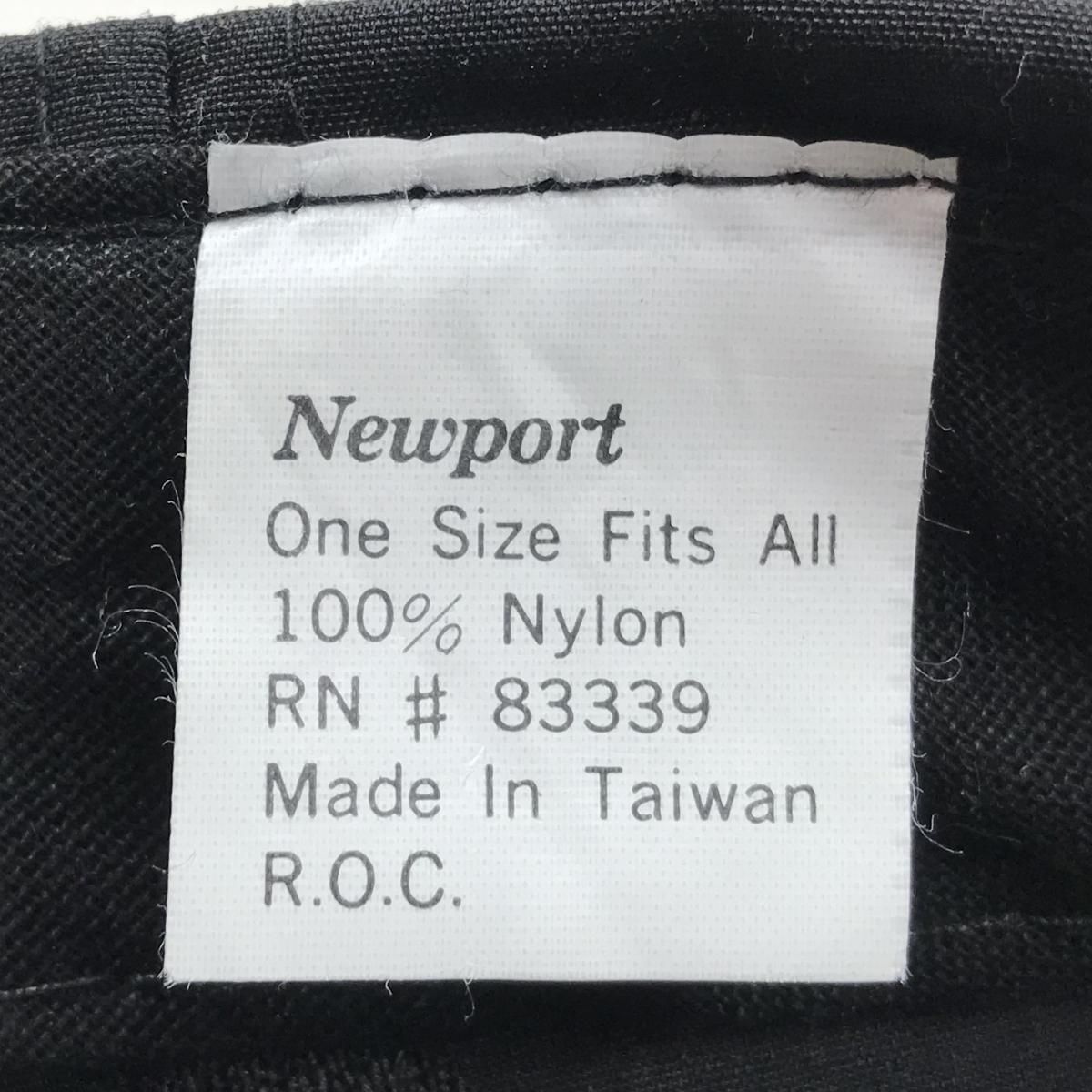 Deadstock 80s Newport Logo Nylon 5 Panel Cap 黒 デッド