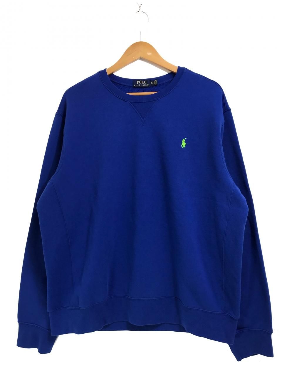 Polo Ralph Lauren Crew-Neck One Point Sweatshirt 青 XL ポロ