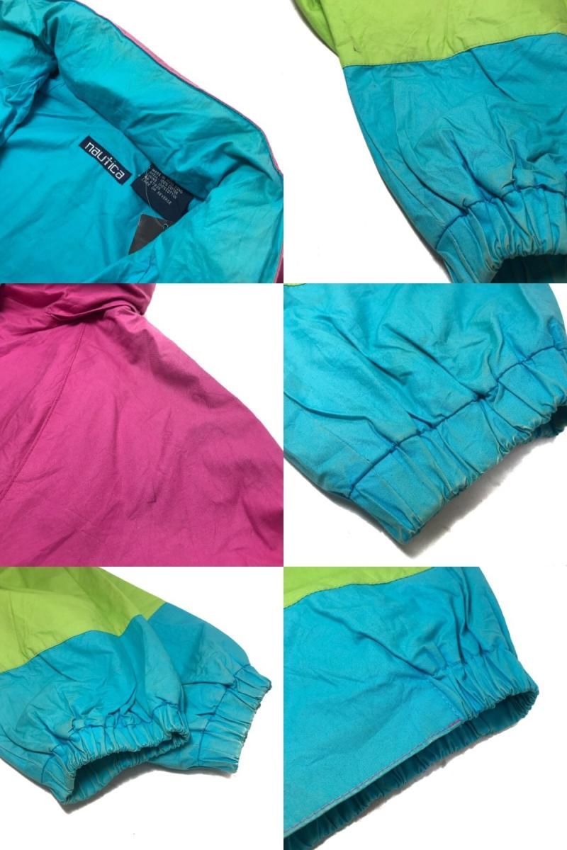 90s NAUTICA Multi Border Cotton Sailing Jacket マルチカラー 90s NAUTICA Multi Border Cotton Sailing Jacket マルチカラー