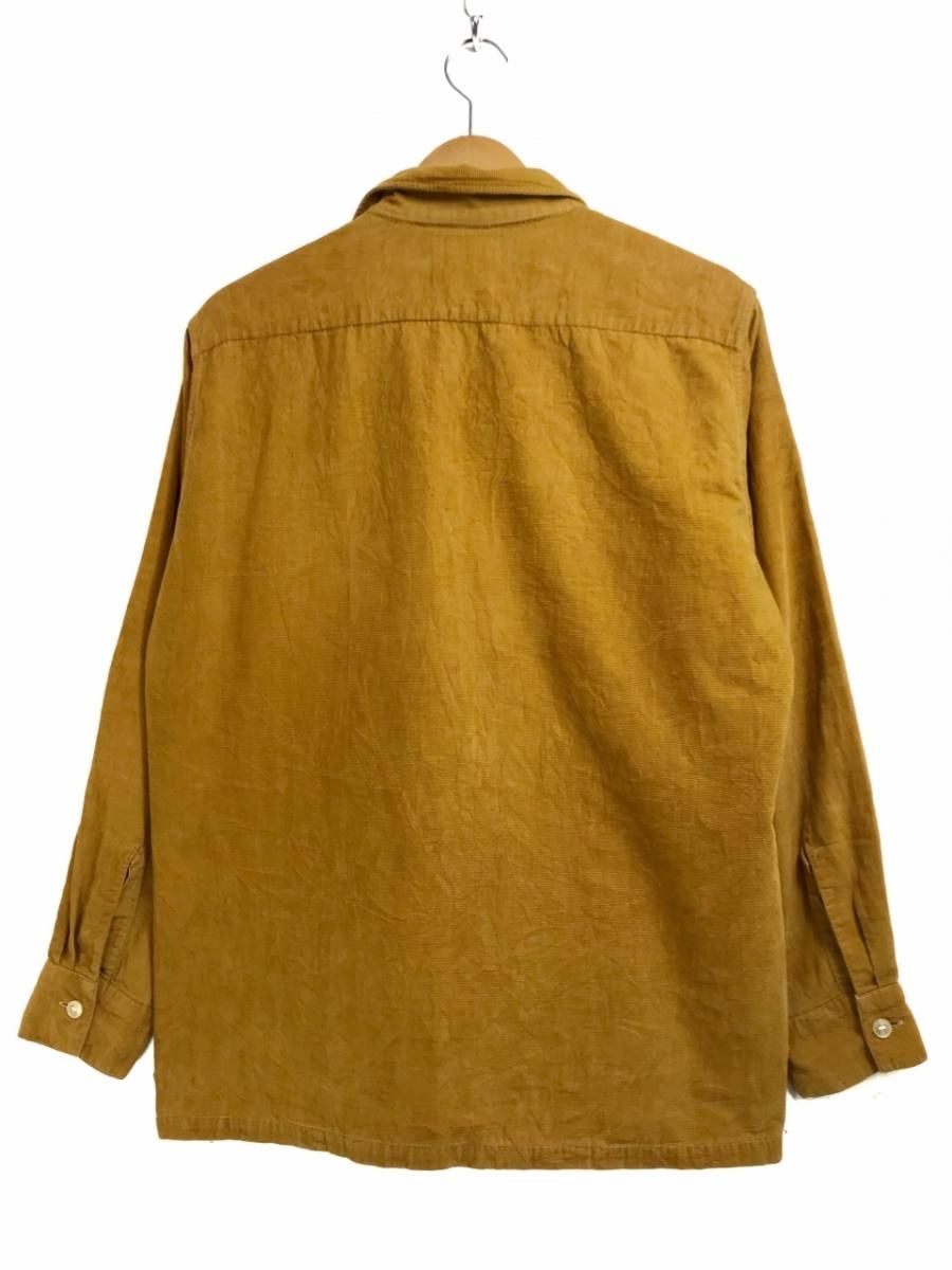 USA製 60s ARROW Side Corduroy Open Collar L/S Shirt 黄 15