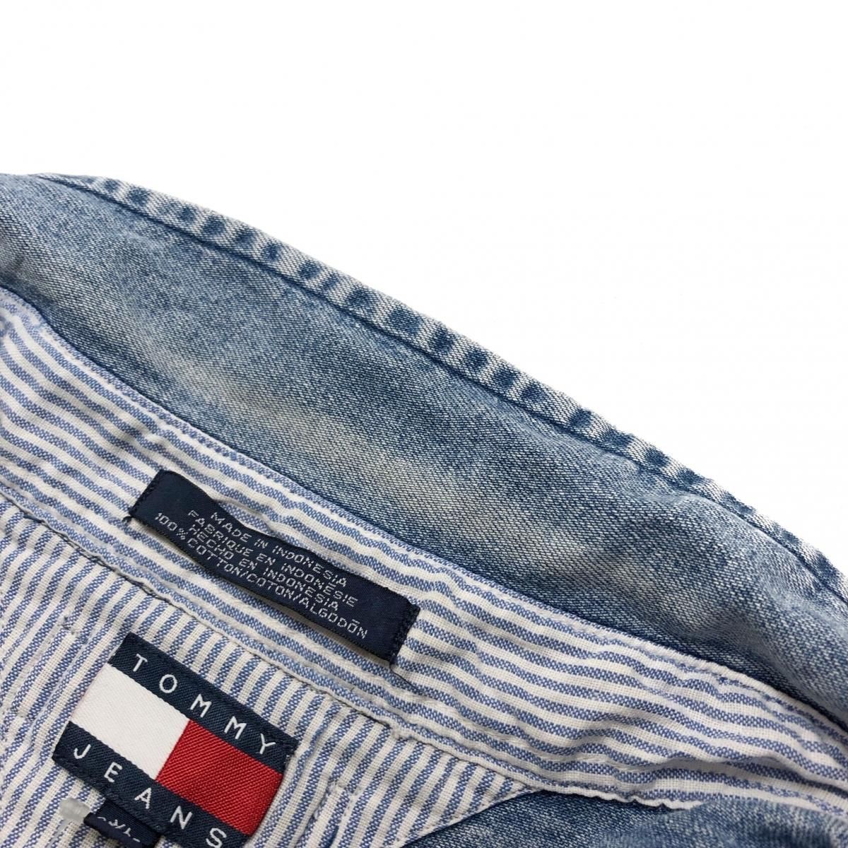 90'sトミーヒルフィガー  デニムシャツ バックプリント クーポン】【セール 40%OFF】トミージーンズ TOMMY JEANS バック