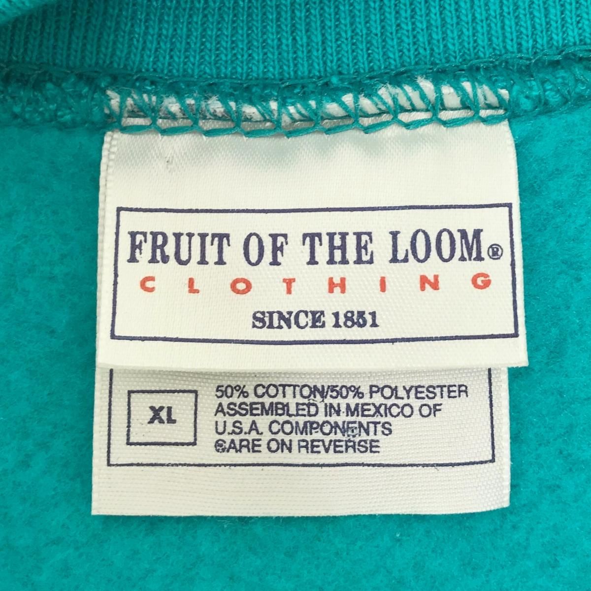 Fruit of The Loom Plain Sweatshirt エメラルドグリーン XL Fruit of The Loom Plain Sweatshirt エメラルドグリーン XL