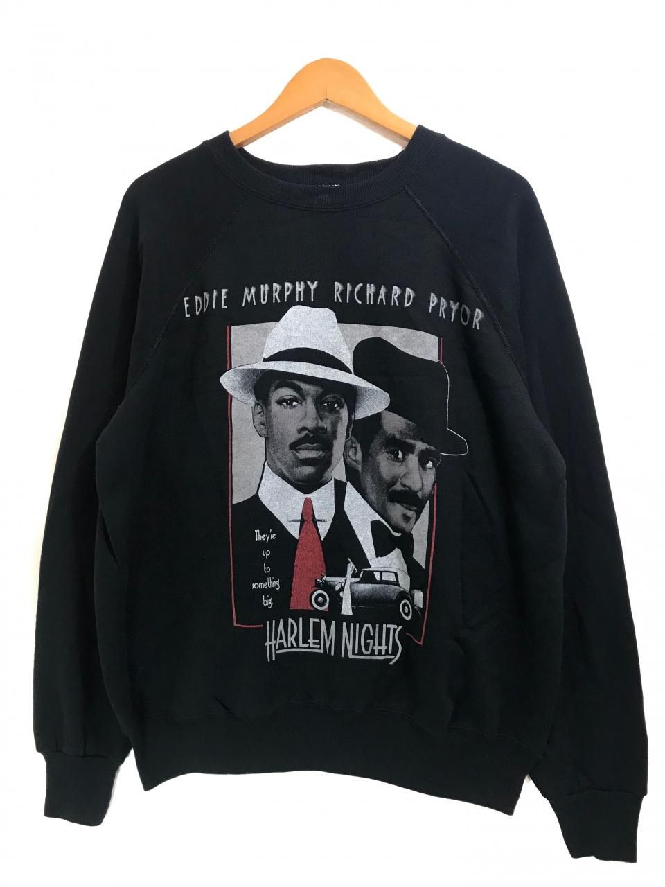 USA製 80s~90s HARLEM NIGHTS Print Sweatshirt 黒 XL ハーレム USA製 80s~90s HARLEM NIGHTS Print Sweatshirt 黒 XL ハーレム