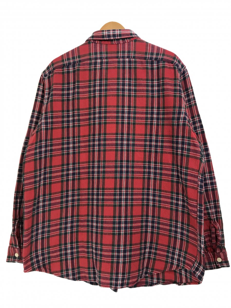 Polo Ralph Lauren Cotton Check L/S Shirt 赤 XL ポロラルフ