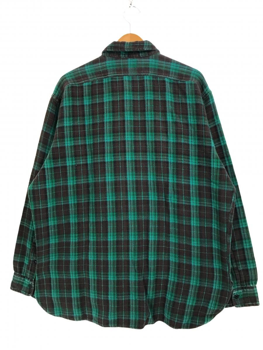 90s RRL 三つ星 長袖 シャドー チェック ネル シャツ ラルフローレン