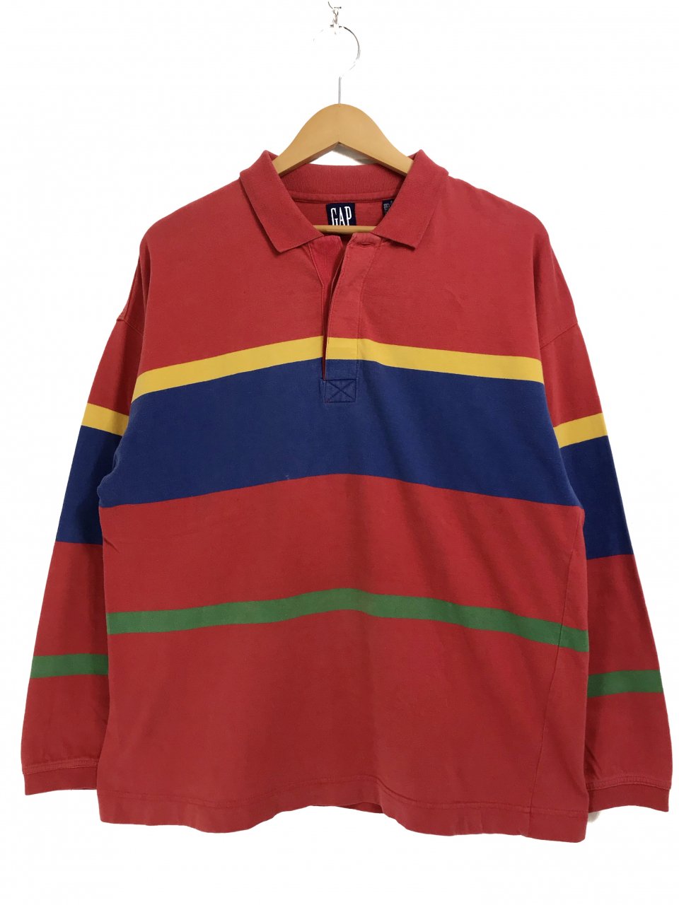 【 Martine Rose 】Polo Top ボーダー L/S ポロシャツ