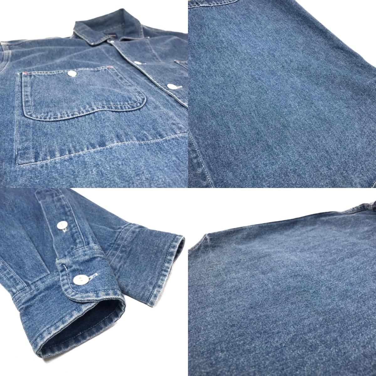90s Polo Ralph Lauren Coverall Type Denim L/S Shirt 青 S 90s Polo Ralph Lauren Coverall Type Denim L/S Shirt 青 S