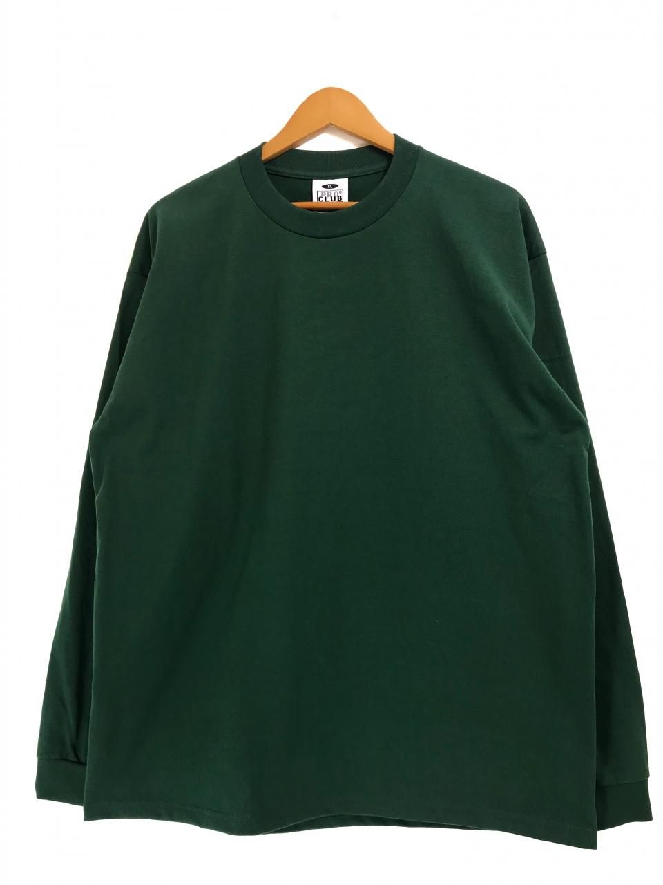 新品 PRO CLUB Heavy Weight L/S Crew-Neck Tee (FOREST GREEN) プロクラブ ヘビーウェイト