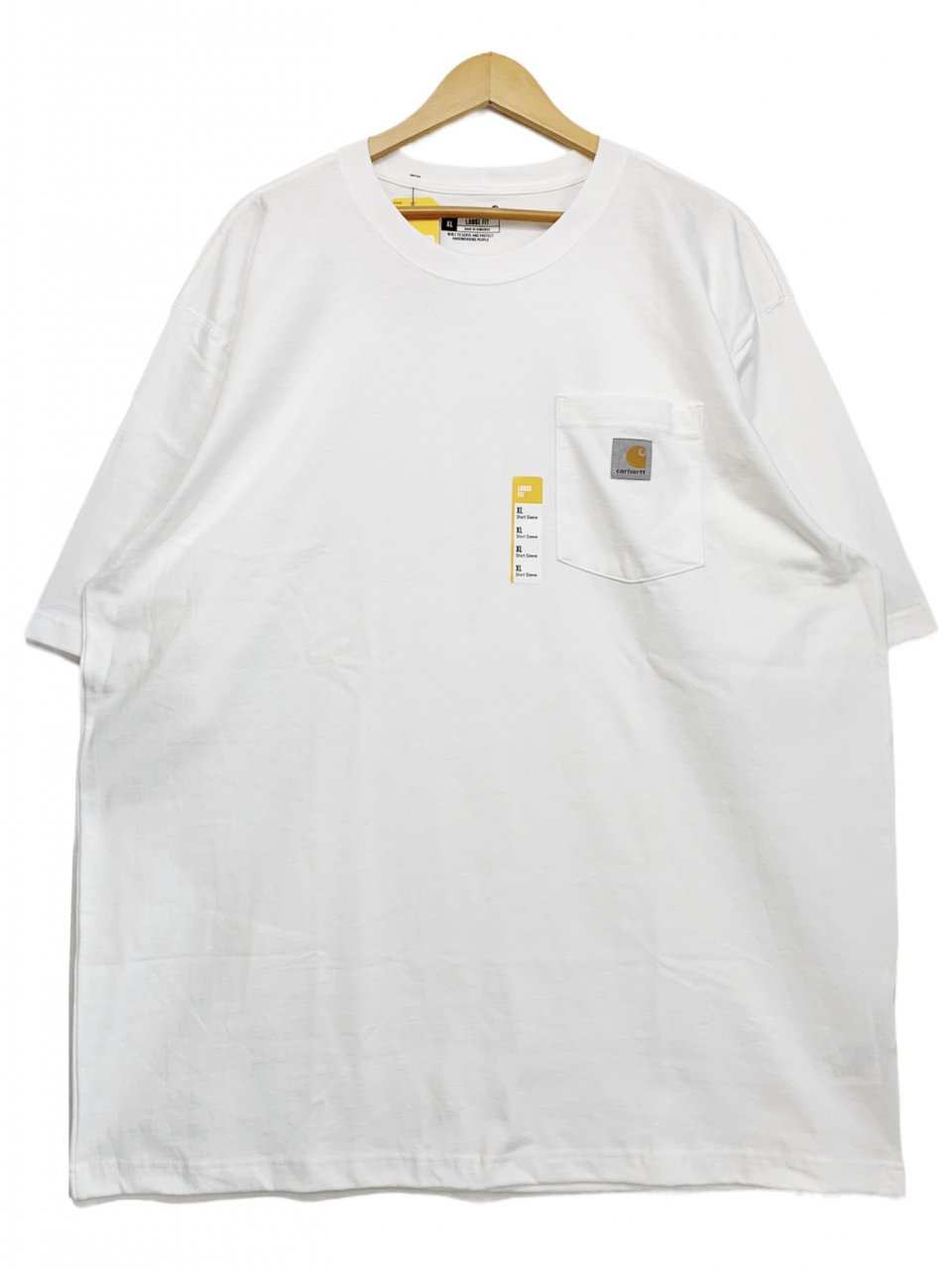 新品 US企画 Carhartt Pocket S/S Tee (WHITE) カーハート ポケット付 半袖 Tシャツ ポケT 無地T 白 ホワイト  - NEWJOKE ONLINE STORE