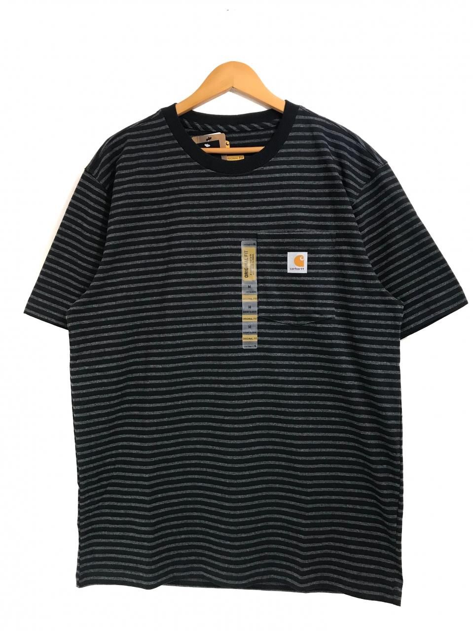 新品 US企画 Carhartt Pocket S/S Tee (BLACK STRIPE) カーハート