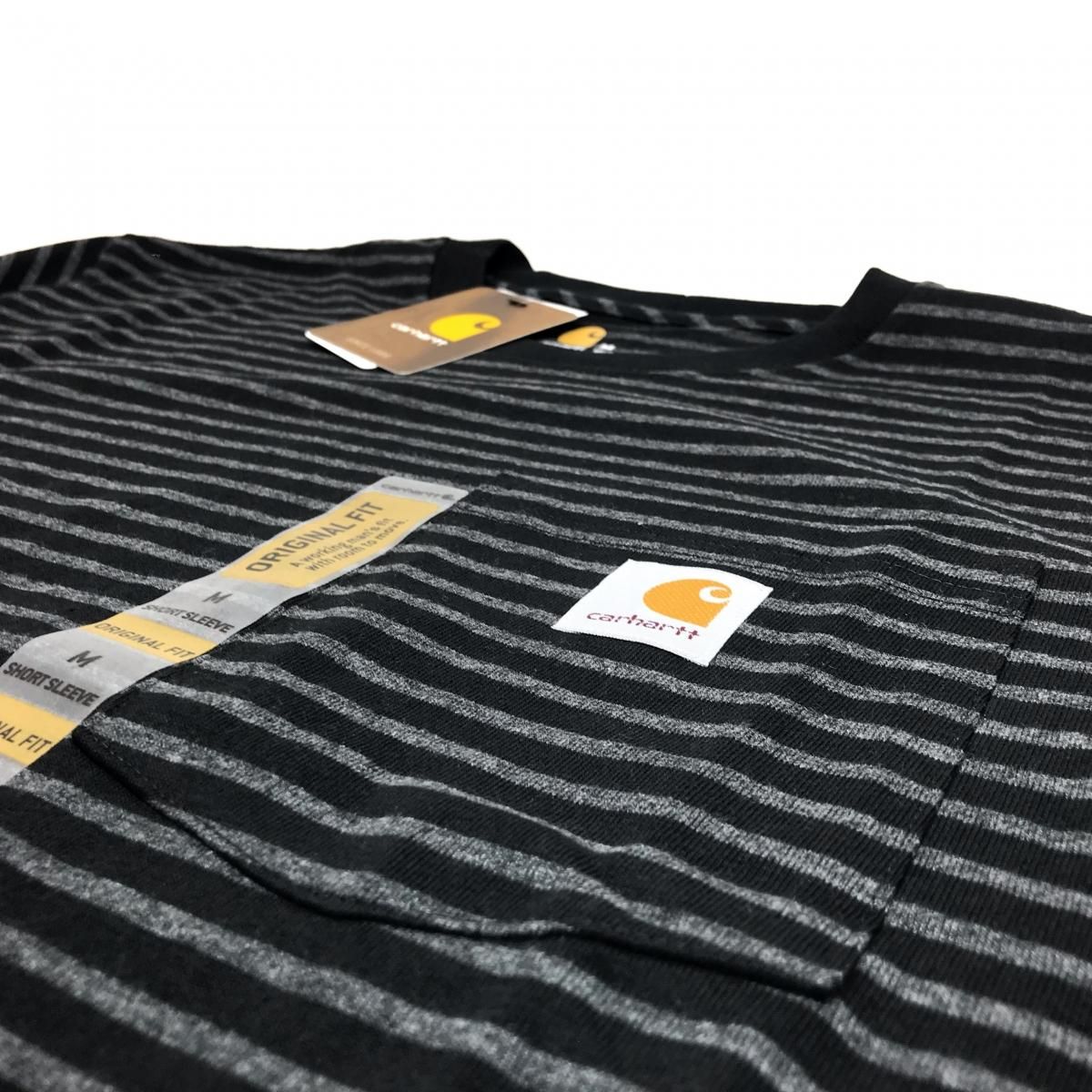 新品 US企画 Carhartt Pocket S/S Tee (BLACK STRIPE 新品 US企画 Carhartt Pocket S/S Tee (BLACK STRIPE