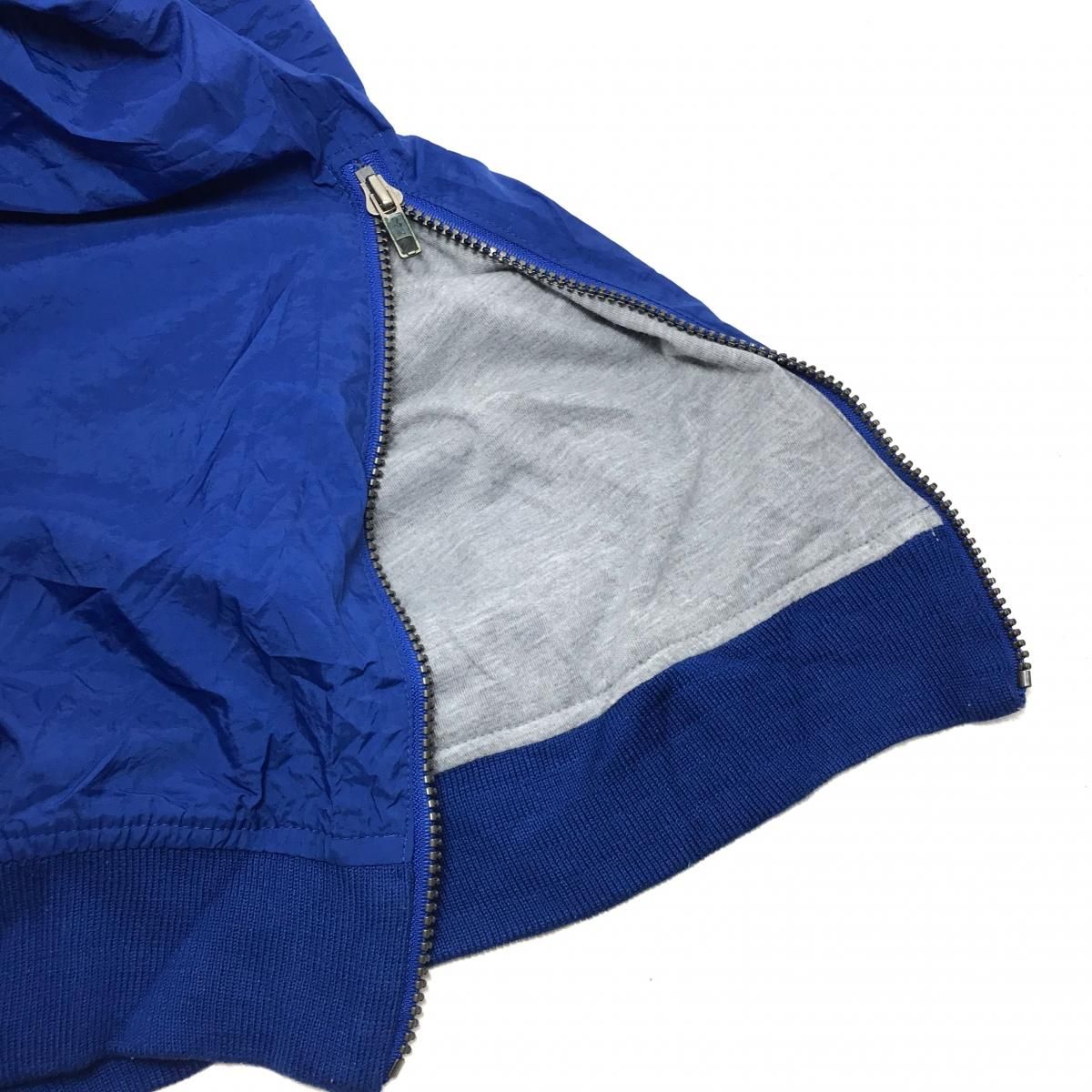90s adidas Logo Nylon Pullover Jacket 青オレンジ M 90s adidas Logo Nylon Pullover Jacket 青オレンジ M