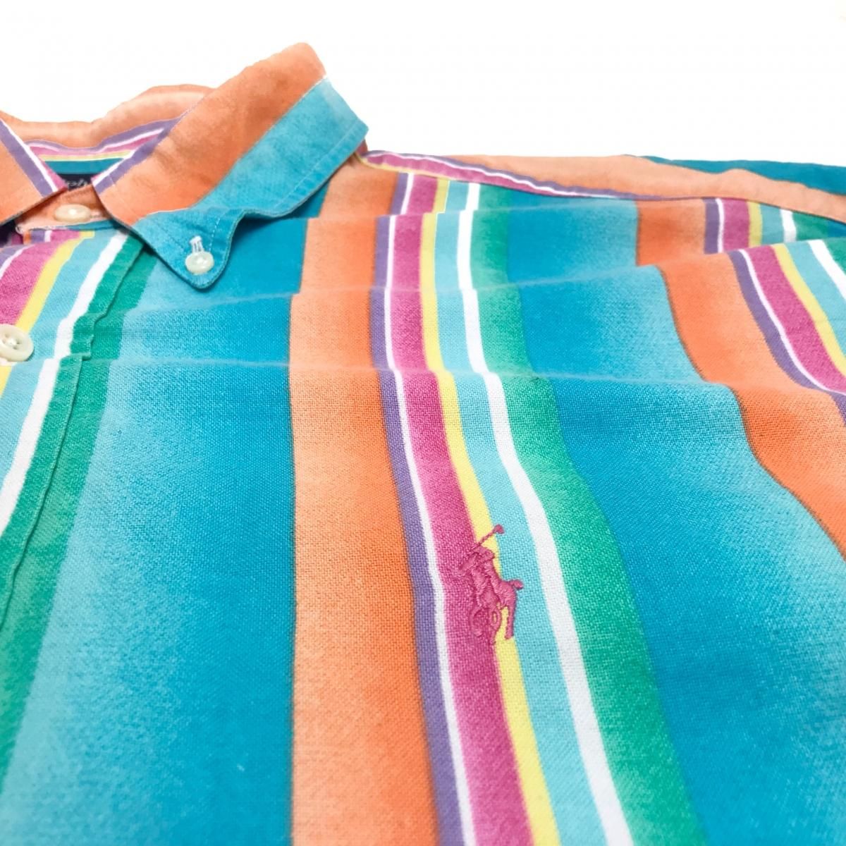 90s Polo Ralph Lauren Multi Stripe Cotton BD L/S Shirt 90s Polo Ralph Lauren Multi Stripe Cotton BD L/S Shirt