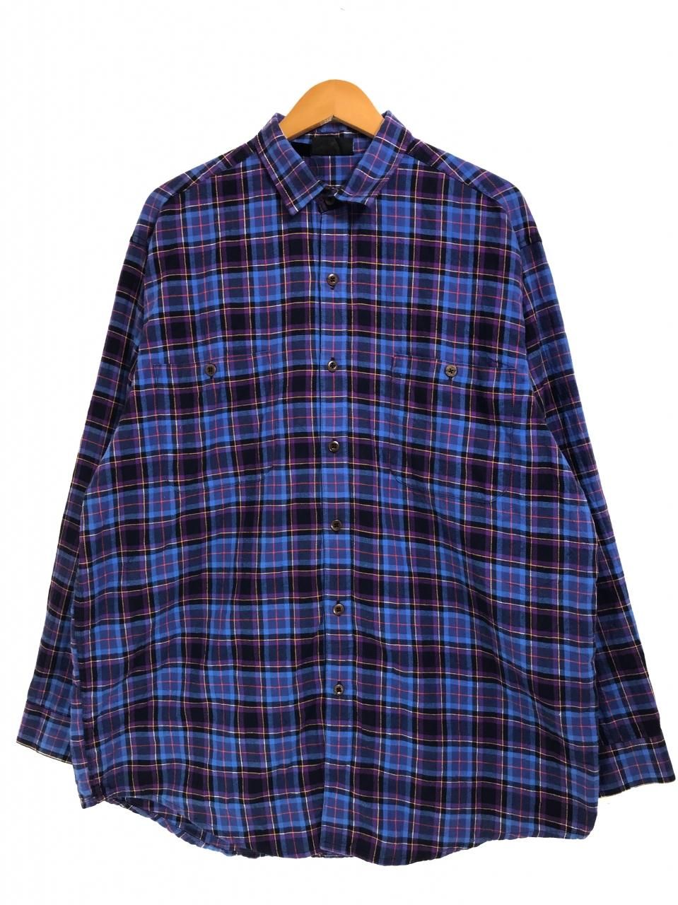 91年製 patagonia L/S Pima Cotton Shirt 青紫 L 90s パタゴニア 91年製 patagonia L/S Pima Cotton Shirt 青紫 L 90s パタゴニア