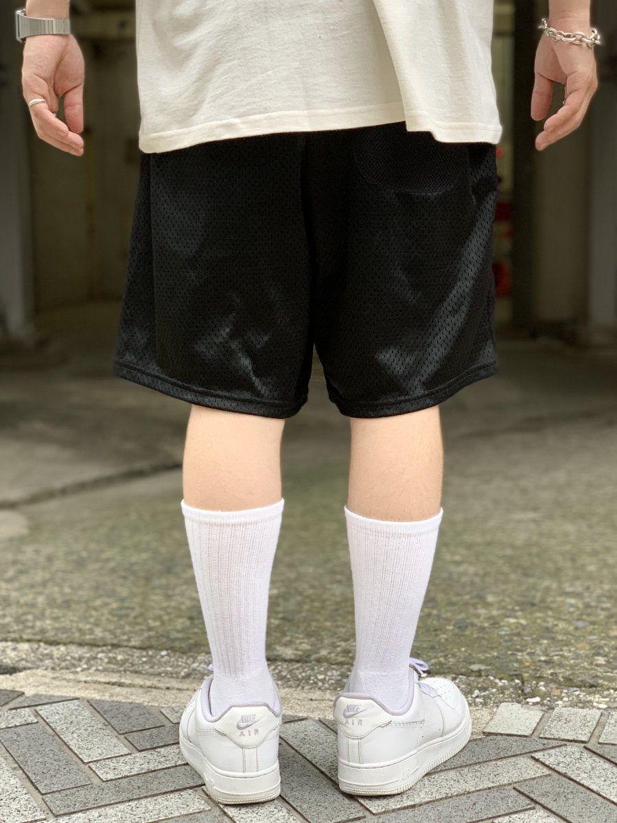 新品 US企画 Champion 3.7oz Polyester Mesh Shorts With Pocket 