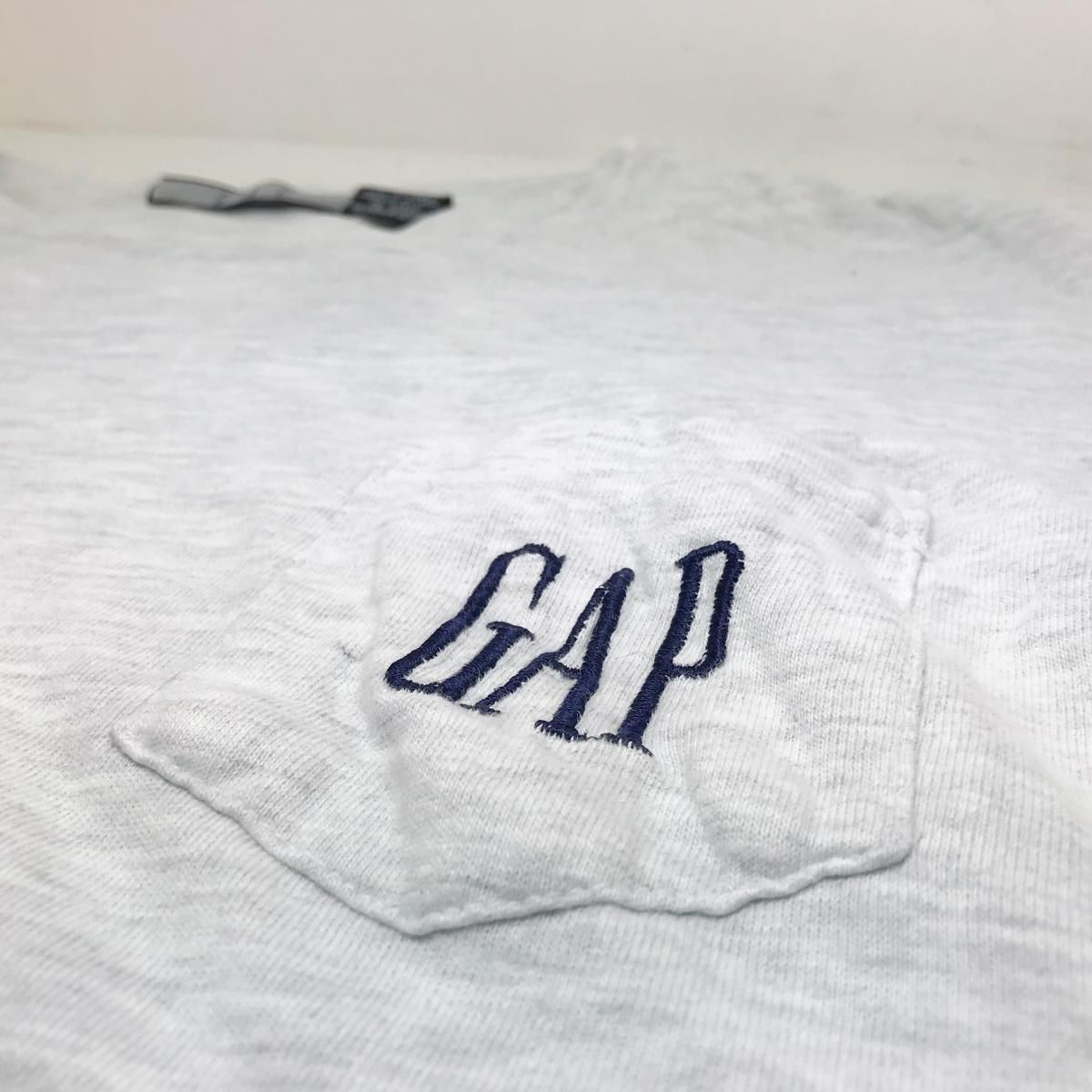 90s OLD GAP Logo Pocket S/S Tee 灰 L オールドギャップ ロゴ 90s OLD GAP Logo Pocket S/S Tee 灰 L オールドギャップ ロゴ