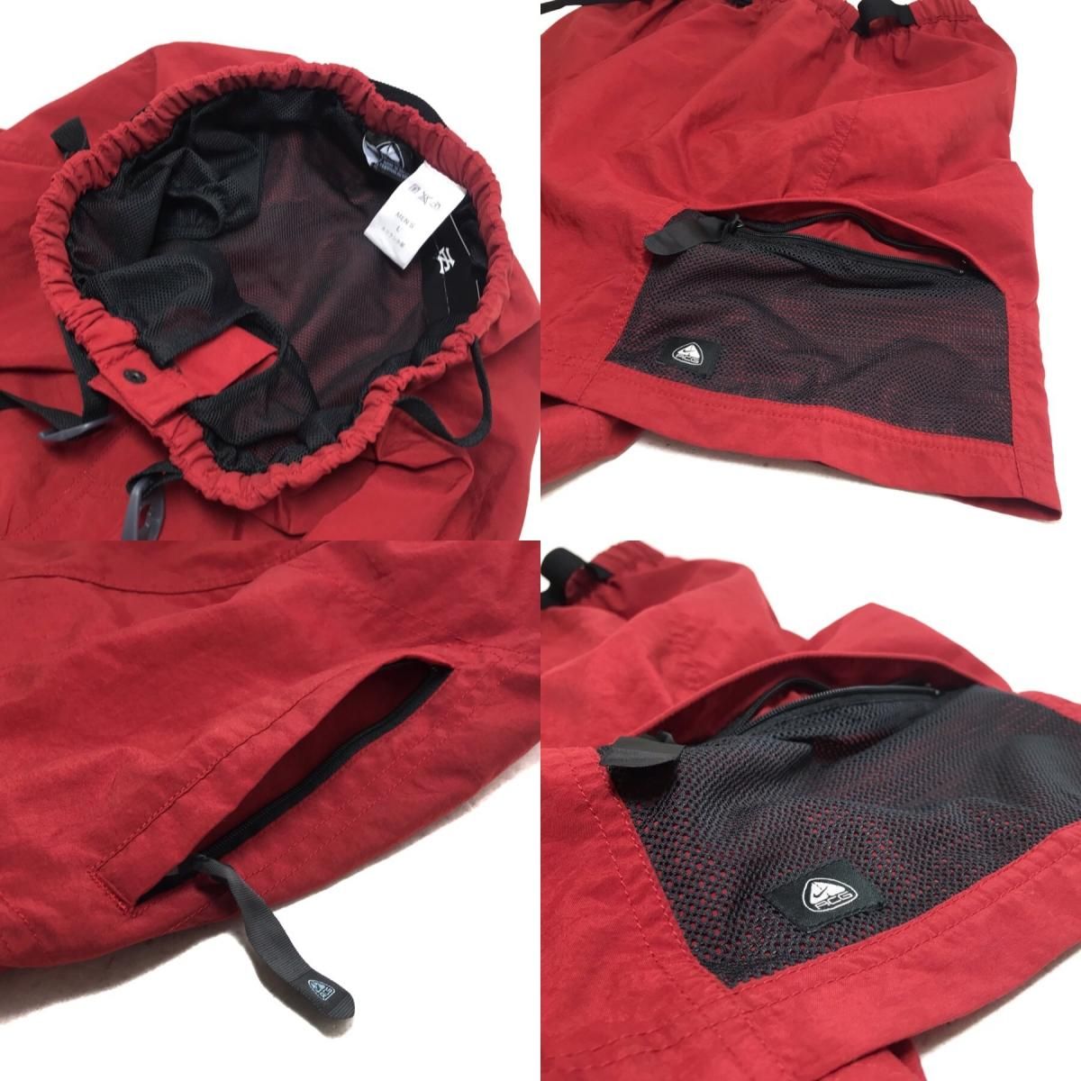 00s NIKE ACG Nylon Cargo Swim Shorts 赤 L ナイキ エーシージー