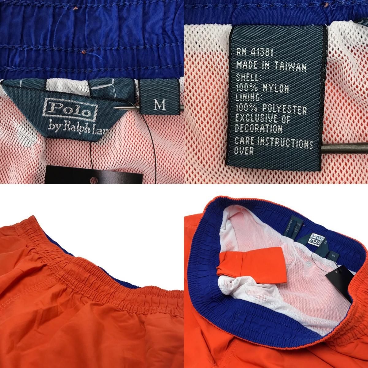 Polo Ralph Lauren Nylon Swim Shorts オレンジ青 L ポロ ラルフ