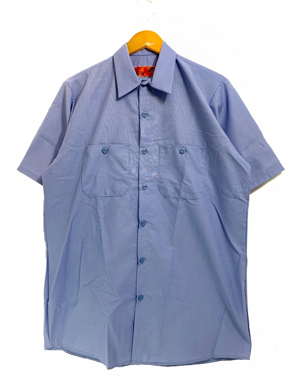 新品 US企画 REDKAP S/S Industrial Work Shirt (LIGHT BLUE) レッドキャップ ワークシャツ 半袖 シャツ  水色 ライトブルー レッドカップ - NEWJOKE ONLINE STORE