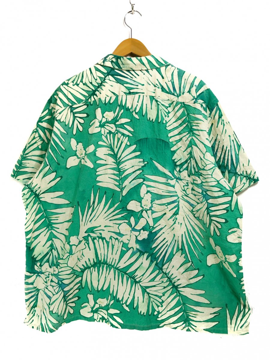 Polo Ralph Lauren Linen-Cotton Aloha Shirt 緑 XXL ポロ ラルフ