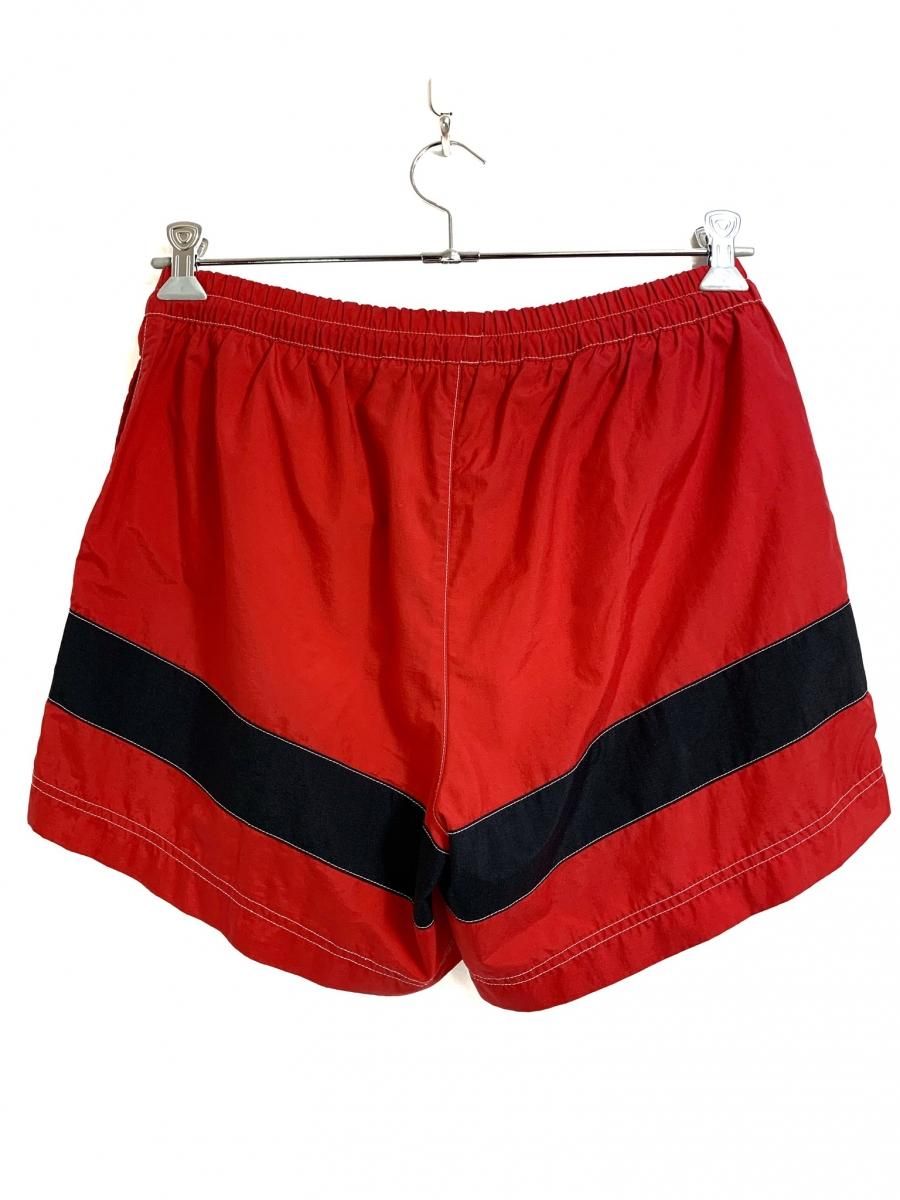 90s POLO SPORT CHARTER SERVICE Nylon Swim Shorts 赤 M ポロスポーツ チャーターサービス ナイロン ショーツ スイムショーツ ラルフローレン - NEWJOKE ONLINE STORE