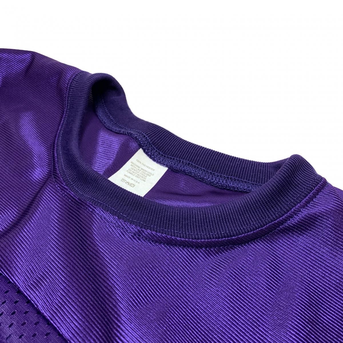 新品 USA製 MASHROOM Walter Mesh Football S/S Tee (PURPLE 新品 USA製 MASHROOM Walter Mesh Football S/S Tee (PURPLE
