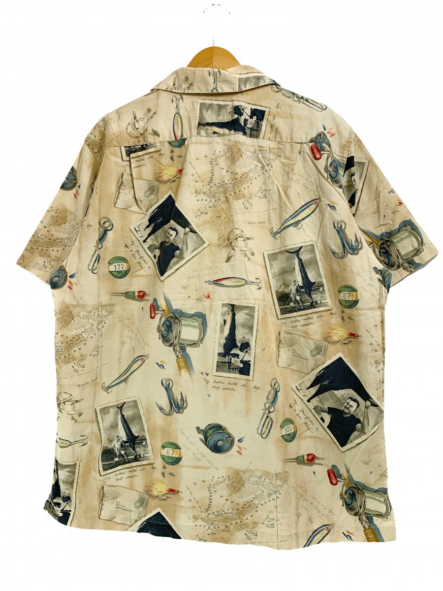 19500円 【日本未発売】 ラルフローレン VINTAGE CAMP オープンカラーシャツ XL